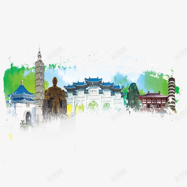 台湾旅游png免抠素材_88icon https://88icon.com 两岸 两岸关系 中华人民共和国省级行政区 中国台湾省 台湾 台湾卡通 台湾著名景点
