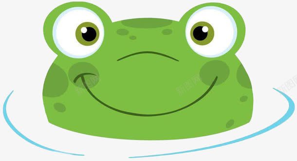 水里牛蛙png免抠素材_88icon https://88icon.com 卡通牛蛙 手绘牛蛙 牛蛙