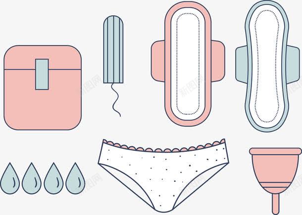 女性用品png免抠素材_88icon https://88icon.com 内裤 女性用品 姨妈巾