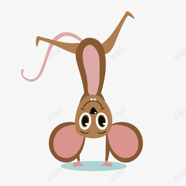 卡通可爱老鼠倒立矢量图eps免抠素材_88icon https://88icon.com 倒立 动物 卡通 图案 坐着抬起一只爪子的 小清新 扁平化 矢量图 简约 老鼠 老鼠抬脚 装饰 鼠类