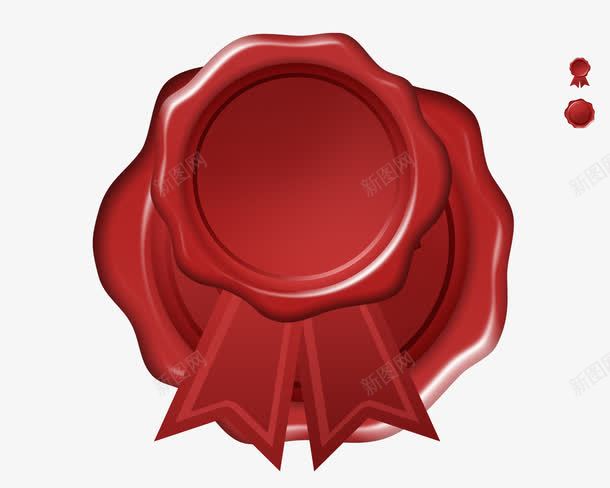 红色封蜡圆形图章psd免抠素材_88icon https://88icon.com 图章 圆形 密封 封蜡 红色