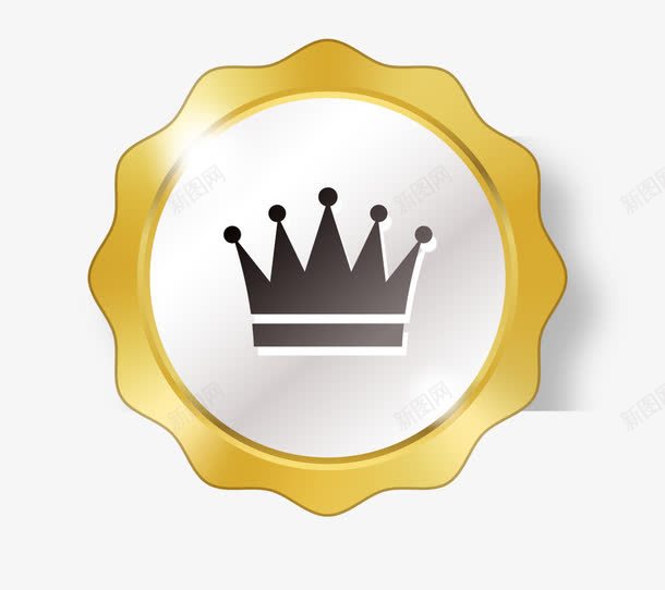 金色皇冠标志png免抠素材_88icon https://88icon.com 皇冠 荣耀徽章 装饰图案 金色徽章 金色标志 闪耀勋章
