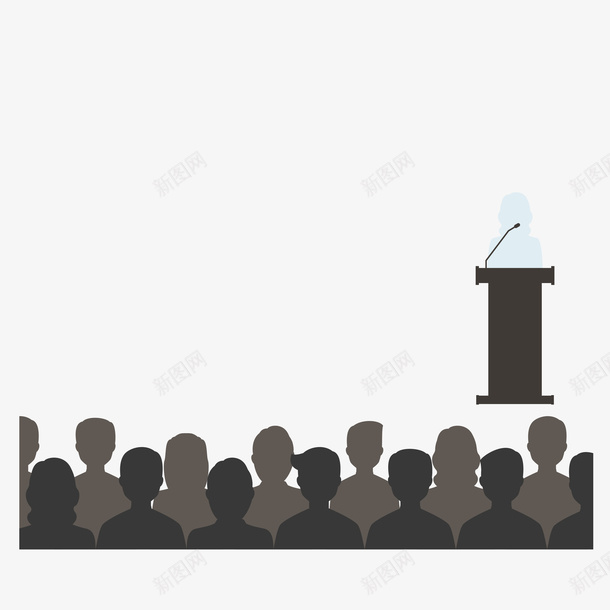 卡通商务讲座矢量图eps免抠素材_88icon https://88icon.com 卡通 座谈会 讲座 矢量图
