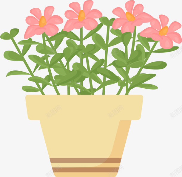 卡通植物盆栽装饰图案png免抠素材_88icon https://88icon.com 卡通盆栽 植物盆栽 盆树 盆栽 盆花 绿化花艺