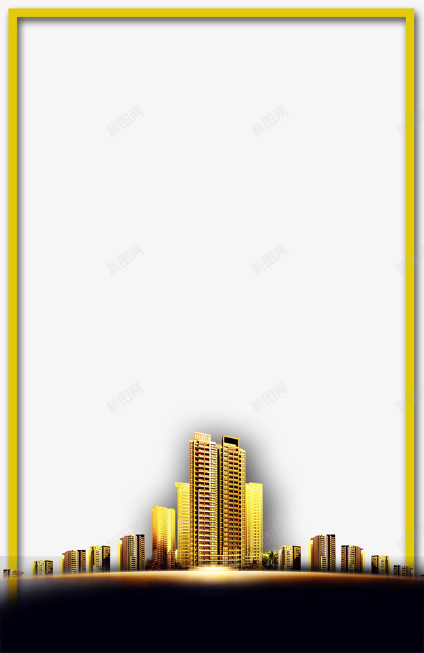 黄金时代金色主题边框psd免抠素材_88icon https://88icon.com 投资理财 担保融资 贷款融资 金色主题边框 金融商务 金融理财 黄金时代