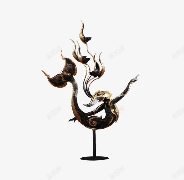 泰域桌面摆件烛台png免抠素材_88icon https://88icon.com 东南亚手工艺品 古典浪漫铁质烛台 复古铁艺烛台 泰国烛台