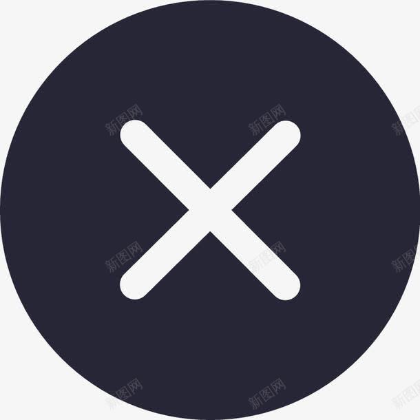 实心背景打叉图标png_88icon https://88icon.com 实心背景打叉
