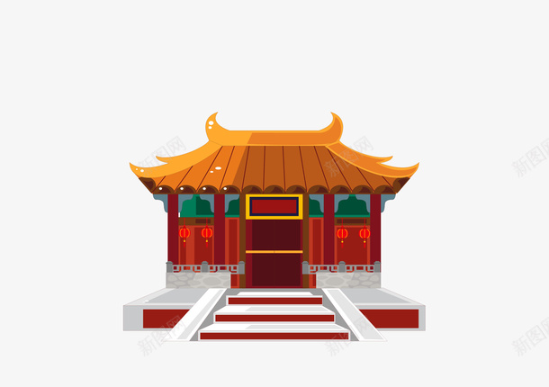 中国古建筑png免抠素材_88icon https://88icon.com 中国风 古代铺子 古风 商铺门 建筑 杂货铺