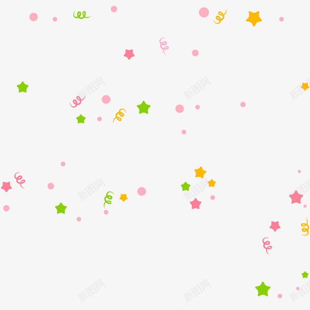 卡通彩色星星碎片png免抠素材_88icon https://88icon.com 卡通碎片 彩色碎片 星星碎片 活动装饰 背景装饰