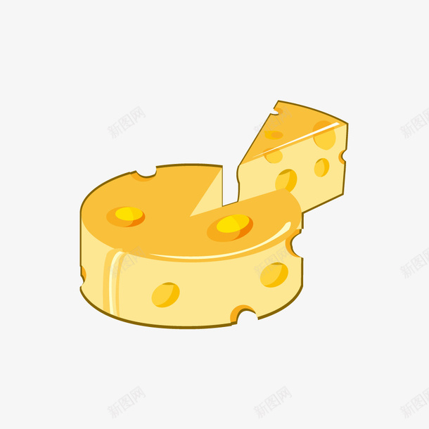 奶酪矢量图ai免抠素材_88icon https://88icon.com 奶酪 好吃的奶酪 矢量图 简笔画奶酪 黄色的奶酪