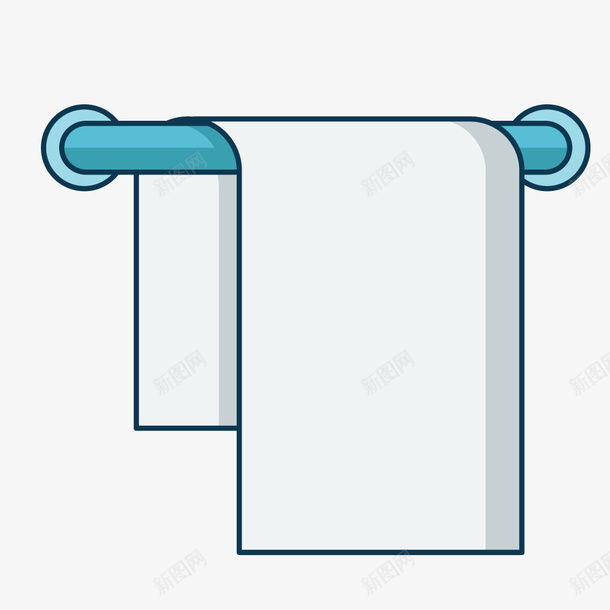 悬挂的毛巾简笔画png免抠素材_88icon https://88icon.com 卫生间 壁挂 挂钩 毛巾 洗护用品 简笔画 线条