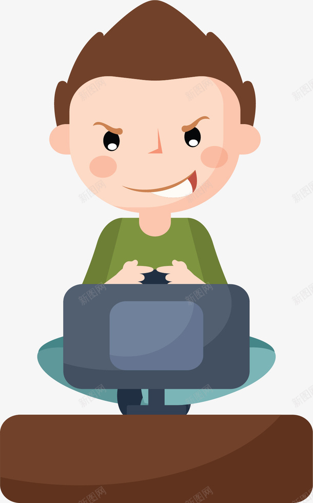 认真玩电子游戏的男孩矢量图ai免抠素材_88icon https://88icon.com 玩游戏 玩游戏男孩 电子游戏 电脑游戏 矢量png 认真玩游戏 矢量图