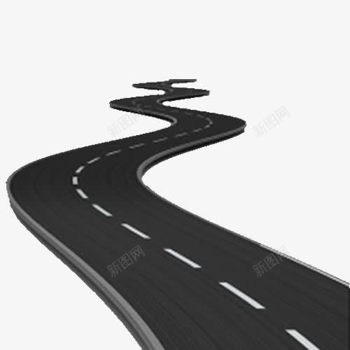 弯曲的柏油路png免抠素材_88icon https://88icon.com 弯曲的 柏油路 素材 路 黑色