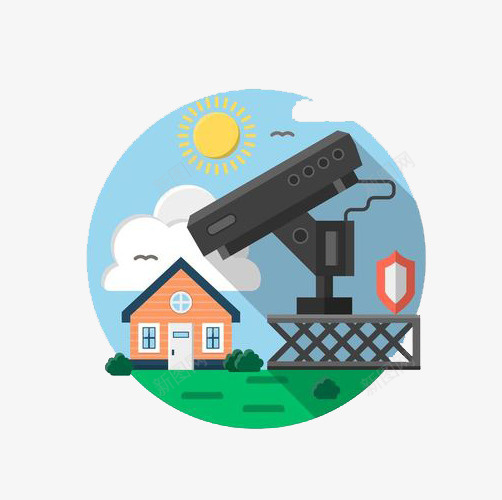 监控房子的监控器png免抠素材_88icon https://88icon.com 24小时监控 保护 房子 探头 摄像头 监控 监控器 监视 看 装置 防护 防盗