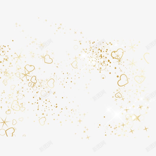 时尚星星点点底纹png免抠素材_88icon https://88icon.com 心形 时尚 星星