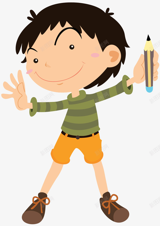 拿着铅笔的男孩png免抠素材_88icon https://88icon.com 书写 写 写字 学习 手 拿着 拿笔 握笔 握笔姿势 男孩 笔 签字 记录