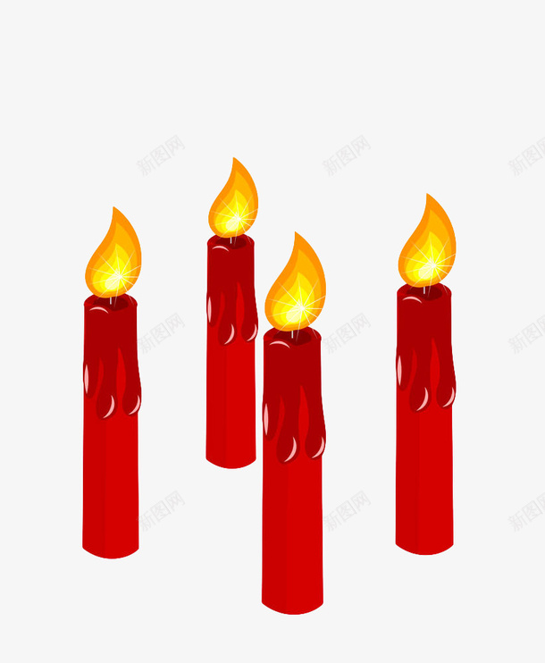 手绘红色蜡烛png免抠素材_88icon https://88icon.com 小火苗 照明 燃烧 祈祷蜡烛 祈福 红色手绘 蜡烛 香烛