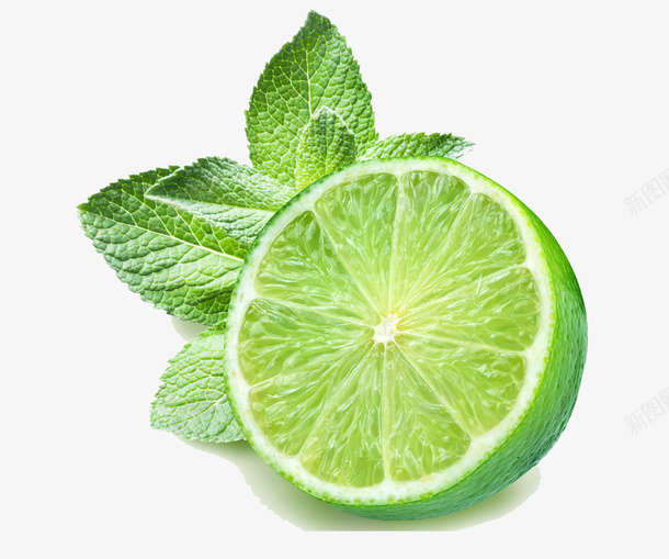 青柠檬和薄荷png免抠素材_88icon https://88icon.com 夏天 清热 薄荷 解腻 青柠檬