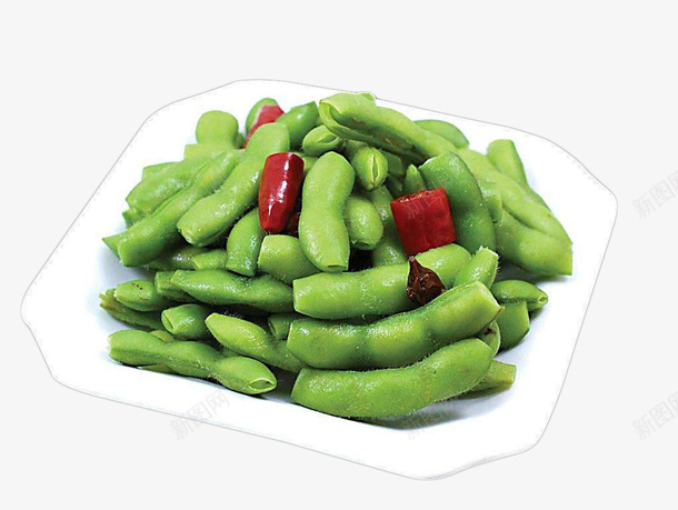 葱翠美味盐水毛豆png免抠素材_88icon https://88icon.com 人人爱吃 可口 咸咸的 小吃 新鲜 盐水毛豆 绿油油 美味 葱翠 餐前小菜