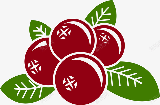 红色圆形卡通蔓越莓矢量图ai免抠素材_88icon https://88icon.com 卡通蔓越莓 水果 矢量蔓越莓 红色 红色圆形 蔓越莓 矢量图