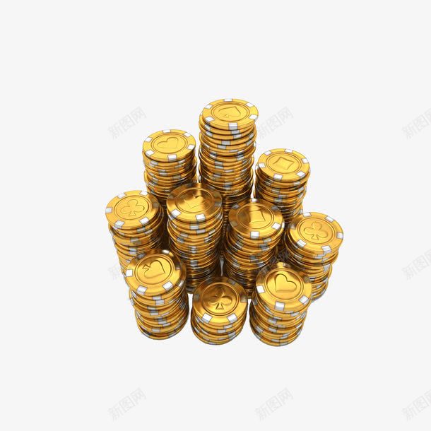 金色筹码png免抠素材_88icon https://88icon.com 博弈 筹码 金色