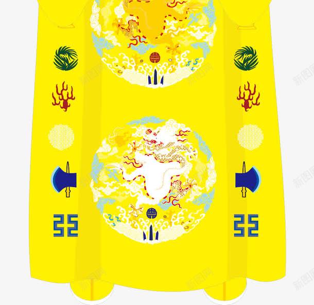 穿金色服装的卡通皇上png免抠素材_88icon https://88icon.com 清朝龙袍 皇上 皇帝 皇帝龙袍 荷花 莲花 衣服 长袍 高清龙袍 麒麟 黄袍 龙 龙袍