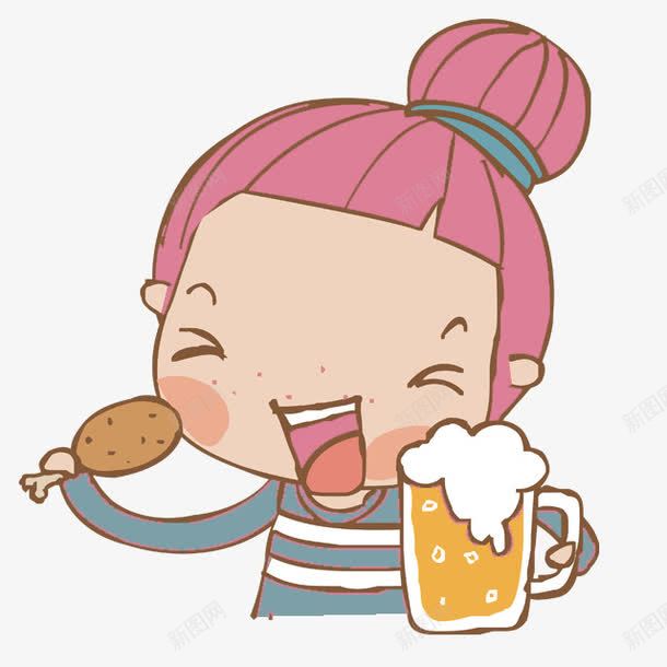 吃货女孩png免抠素材_88icon https://88icon.com 人物 动漫 吃饭 小孩 手绘 用餐