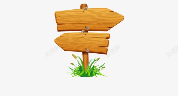 卡通木板指示牌png免抠素材_88icon https://88icon.com 卡通木板 展示牌 指示 指示牌 指路 指路牌 木质材 简笔画指示牌