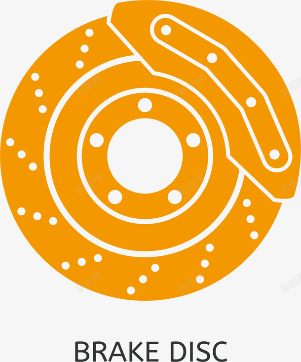 黄色刹车片矢量图ai免抠素材_88icon https://88icon.com 刹车片 机器 构造图 汽车 汽车构造 汽车构造图 汽车构造图解 矢量图