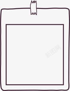 框png免抠素材_88icon https://88icon.com 手绘照片底版 照片 胶带 透明胶