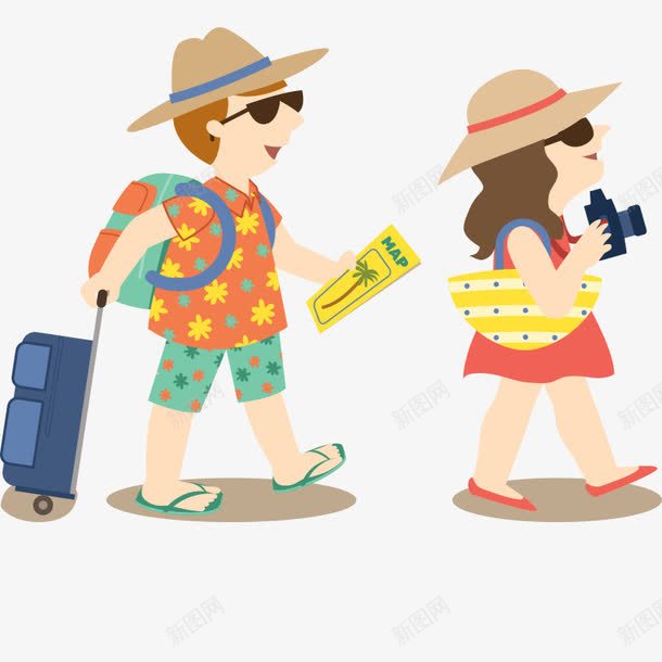 手绘卡通人物插图夏日旅行出游的png免抠素材_88icon https://88icon.com 人物插图 出游 卡通 夏日 手绘 手绘卡通人物插图夏日旅行出游的人免费下载 旅行 旅行者