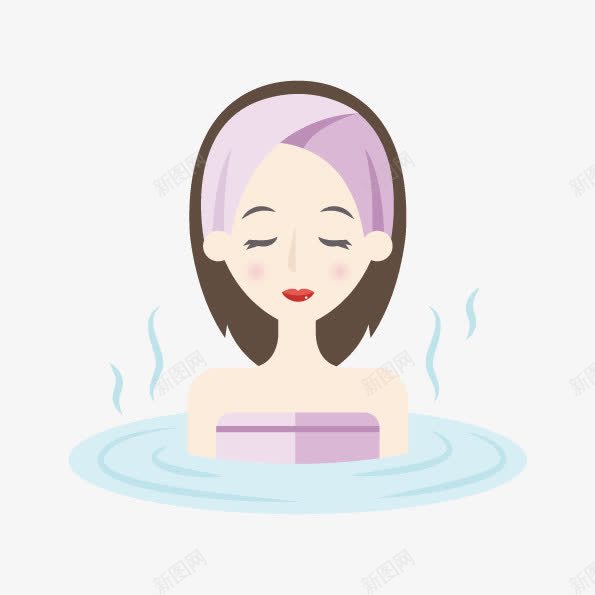 手绘泡温泉的人物png免抠素材_88icon https://88icon.com png图库 png图片 免费png下载 养生 泡温泉 泡温泉人物 温泉 高清png