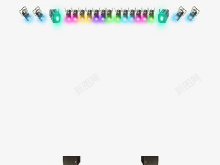 五彩霓虹照射灯png免抠素材_88icon https://88icon.com 五彩 照射灯 舞台灯 霓虹