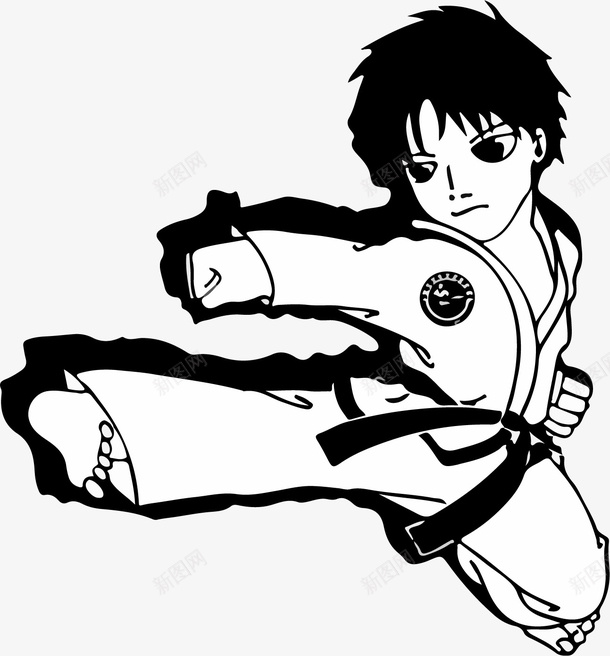 跆拳道班教学基本动作手绘图png免抠素材_88icon https://88icon.com 基本动作 手绘 手绘人物 手绘跆拳道 训练 跆拳道 跆拳道班 跆拳道班教学 黑色线描