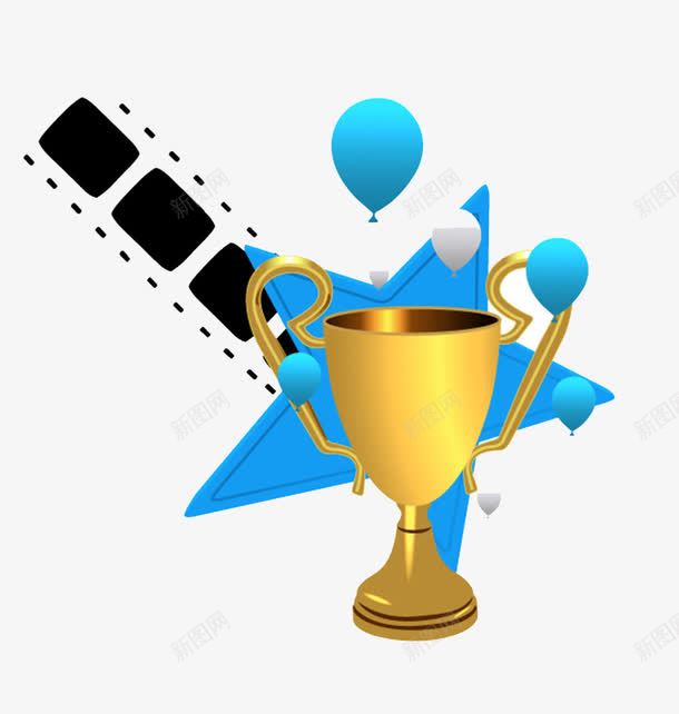 金灿灿的奖杯png免抠素材_88icon https://88icon.com 五星 冠军 奖杯 胜利 胶卷 金灿灿的奖 金色
