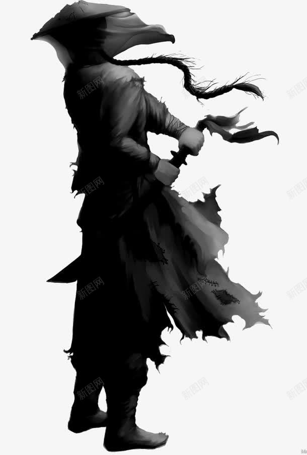 手绘落魄剑客png免抠素材_88icon https://88icon.com 乞丐 乞讨 剑客 卡通的 可怜的 手绘的 男剑客 穷 落魄 衣衫褴褛