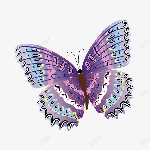 手绘蝴蝶矢量图ai免抠素材_88icon https://88icon.com 手绘蝴蝶 灵动 花蝴蝶 蝴蝶 蝴蝶花纹 矢量图