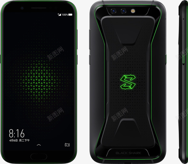 黑鲨游戏手机极夜黑png免抠素材_88icon https://88icon.com 个性手机 大屏手机 小米手机 手机样机 手机模型 手机正反面 智能手机 游戏手机 黑鲨手机