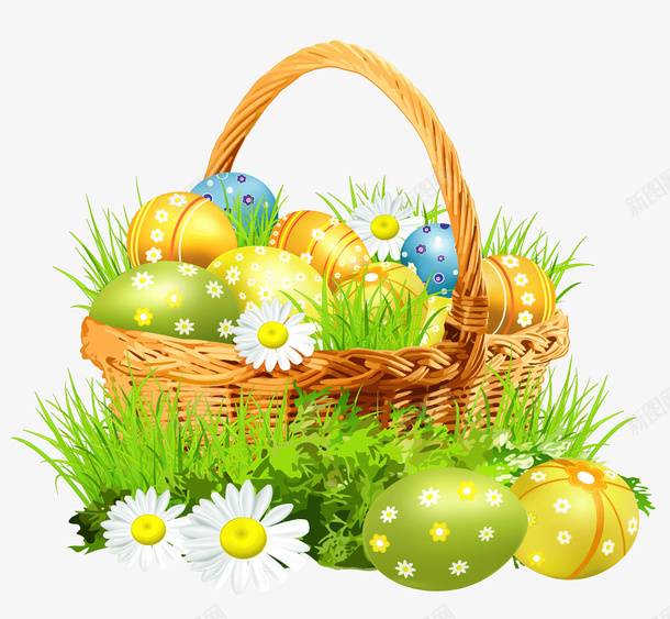 竹编卡通的花篮png免抠素材_88icon https://88icon.com 卡通的 竹编 花篮 蛋