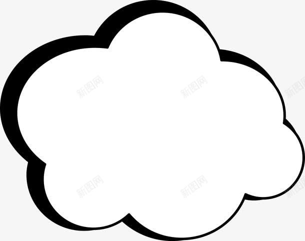可爱对话框手绘对话框云朵对话png免抠素材_88icon https://88icon.com 云朵 卡通 可爱 填色练习 对话框图片 对话框界面 手绘 漫画 漫画对话框 黑白