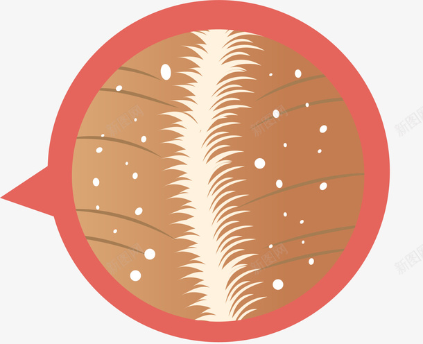 卡通头皮屑标签png免抠素材_88icon https://88icon.com 卡通标签 发质问题 圆圈标志 头皮屑 皮屑 装饰图案