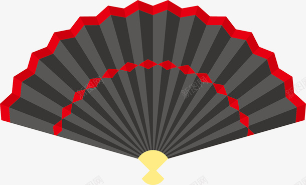 黑色折痕卡通扇子png免抠素材_88icon https://88icon.com 卡通扇子 折痕 民族扇子 舞蹈扇子 西班牙扇子 黑色 黑色扇子