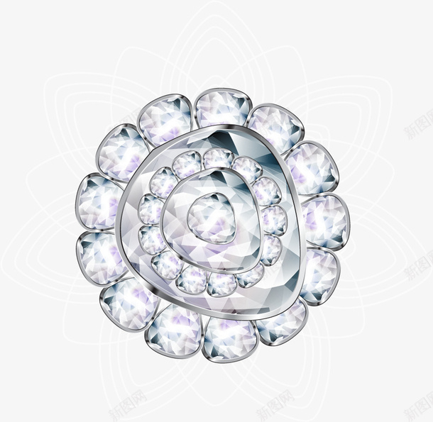 手绘砖石花朵矢量图ai免抠素材_88icon https://88icon.com 手绘 珠宝 砖石 花朵 矢量图