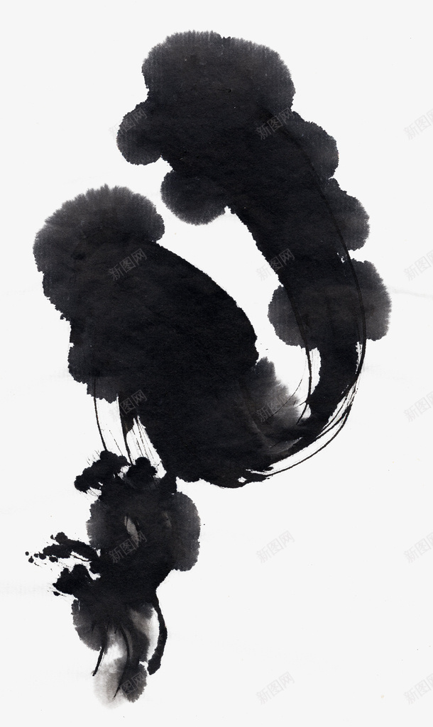 水墨痕迹png免抠素材_88icon https://88icon.com 中国风笔刷 墨痕 毛笔素材 水墨笔刷 笔刷png素材