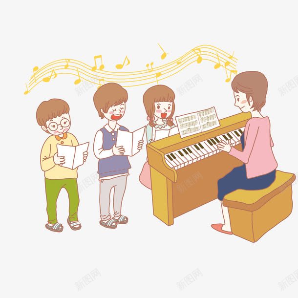 声乐练习png免抠素材_88icon https://88icon.com 卡通 声乐练习 音乐 音乐练习 音乐课堂