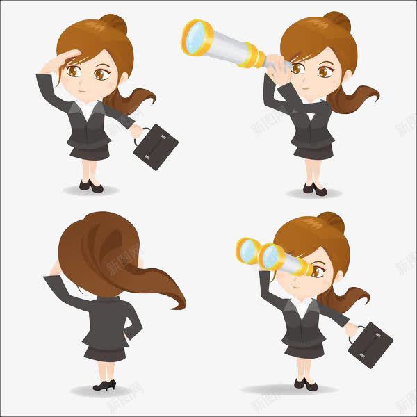 眺望的女孩png免抠素材_88icon https://88icon.com 从高处向远望 俯望 卡通手绘 用望远镜看 看 看向远方 眺望 眺望远方 观看 观赏 远望