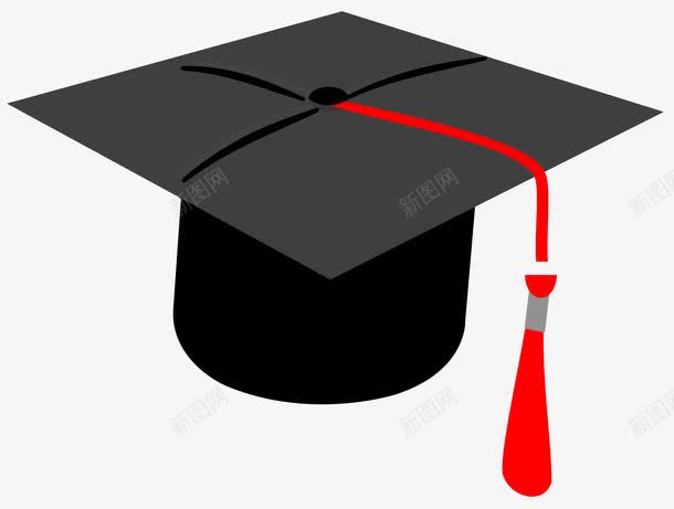 红色学位帽png免抠素材_88icon https://88icon.com 学位 学位帽 学士学位 帽子 流苏 红色流苏