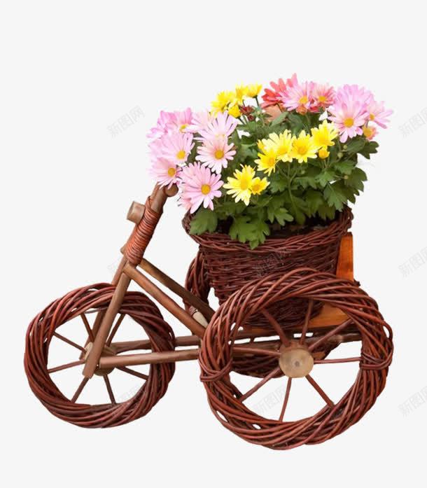 花篮png免抠素材_88icon https://88icon.com 小清新 田园风 花篮 花车 鲜花