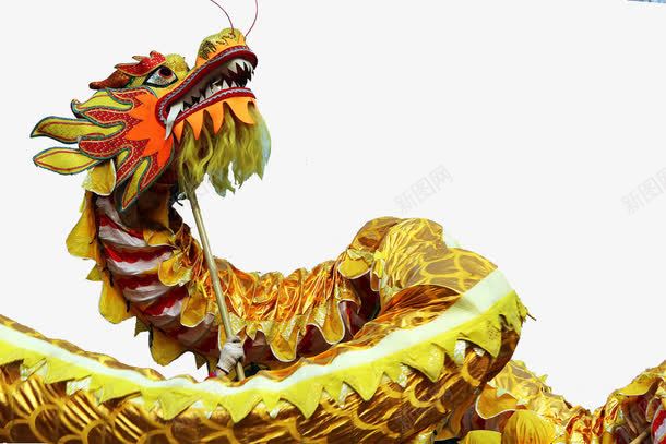 舞龙png免抠素材_88icon https://88icon.com 二月 黄色 龙 龙抬头