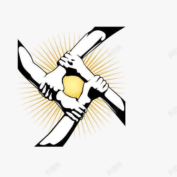 众志成城团结手拉手png免抠素材_88icon https://88icon.com 一条心 众志成城 团结 手拉手